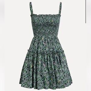 HILL HOUSE HOME
Mini Seraphina Nap Dress in Black Lily of the Valley
